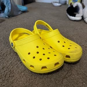 Bright Yellow Crocs, Women’s 8/Men’s 6